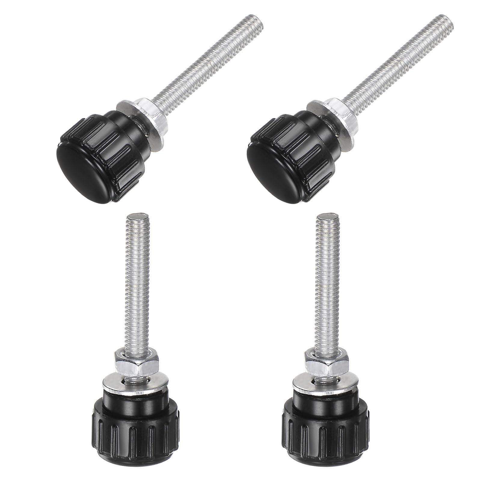 Amazon.co.jp: uxcell 4セット M4 x 30mm メスねじ ニュル付きつまみ